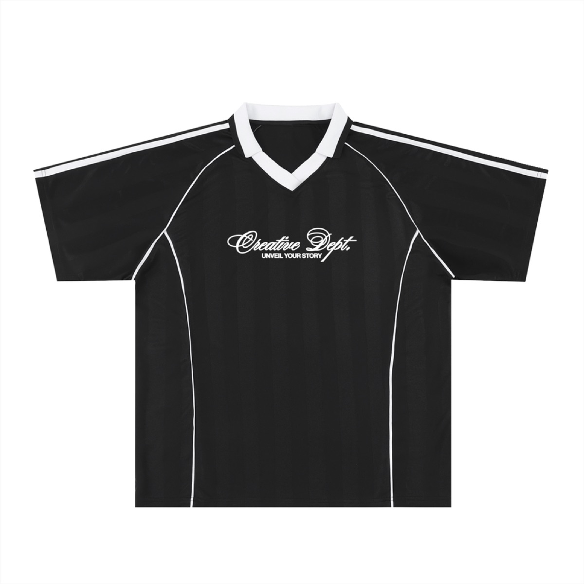 Shadow Stripe Collared Soccer Jersey, view 3